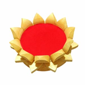 Abhimantrit Shriparni Wooden Lotus Singhaasan (Throne) - Made Of ShriParni Wood (Options are 4, 6, 8 & 10 Inch) - Image 5