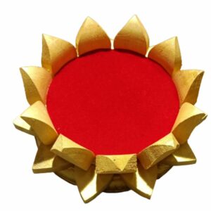 Abhimantrit Shriparni Wooden Lotus Singhaasan (Throne) - Made Of ShriParni Wood (Options are 4, 6, 8 & 10 Inch) - Image 4