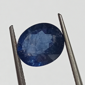 (Energized) Blue Sapphire (Neelam Stone) Lab-Certified 5.60 Carat - Image 2