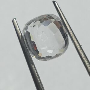 Mantrit (Energized) White Zircon Transparent Stone & Lab Certified 6.86 Carat - Image 2