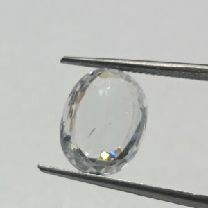 Mantrit (Energized) White Zircon Transparent Stone & Lab Certified 8.52 Carat - Image 3