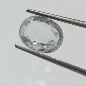 Mantrit (Energized) White Zircon Transparent Stone & Lab Certified 5.53 Carat - Image 2