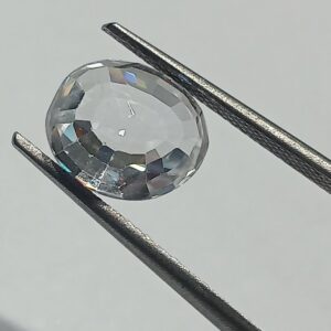 Mantrit (Energized) White Zircon Transparent Stone & Lab Certified 6.83 Carat - Image 2