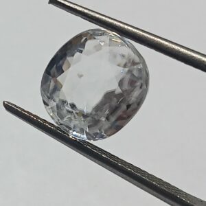 Mantrit (Energized) White Zircon Transparent Stone & Lab Certified 6.46 Carat - Image 3