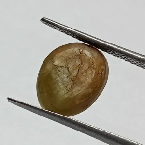 Mantrit (Energized) Cat’s Eye Stone (Lehsunia) & Lab- Certified Gemstone – 6.90 Carat - Image 2