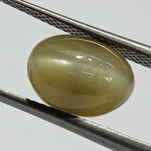 Mantrit (Energized) Cat’s Eye Stone (Lehsunia) & Lab- Certified Gemstone – 7.33 Carat - Image 3