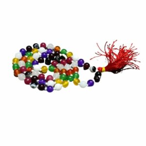 Original Navratna Hakik Mala With Lab Certified - Image 3
