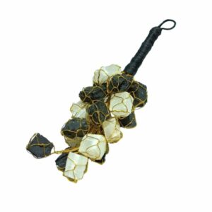 Mantrit (Energized) Nazar battu (Black Tourmaline + Selenite) Hanger With Lab Certified - Image 3