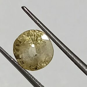 Mantrit (Energized) Yellow Sapphire (Pukhraj) 3.00 Carat Certified - Image 3