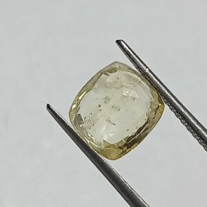 Mantrit (Energized) Yellow Sapphire Square (Pukhraj) 3.50 Carat Certified - Image 2
