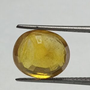 Mantrit (Energized) Yellow Sapphire (Pukhraj) 7.30 Carat Certified - Image 2