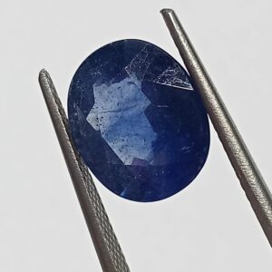(Energized) Blue Sapphire (Neelam Stone) Lab-Certified 6.06 Carat - Image 1