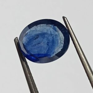 (Energized) Blue Sapphire (Neelam Stone) Lab-Certified 6.29 Carat - Image 3