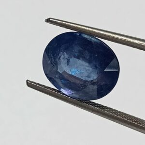 (Energized) Blue Sapphire (Neelam Stone) Lab-Certified 5.87 Carat - Image 2