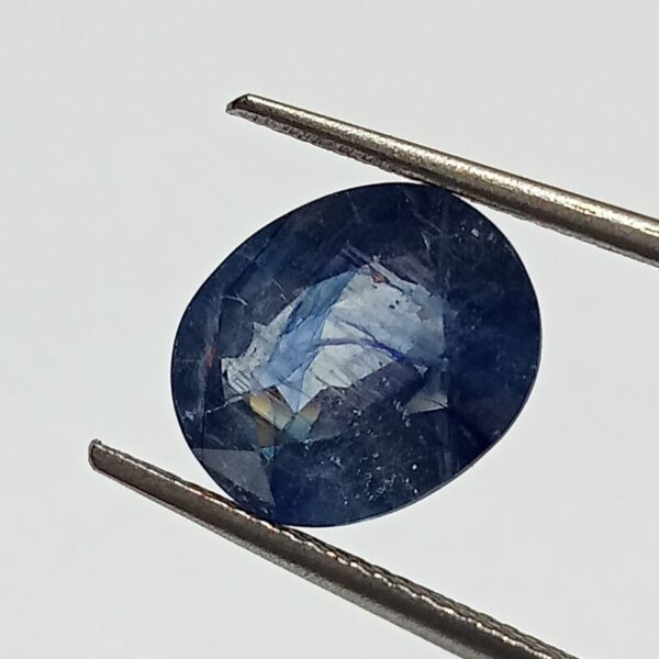 Energized Blue Sapphire Neelam Stone Lab Certified 5.70 Carat