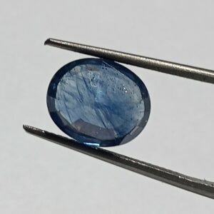 (Energized) Blue Sapphire (Neelam Stone) Lab-Certified 6.75 Carat - Image 2