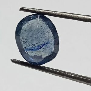 (Energized) Blue Sapphire (Neelam Stone) Lab-Certified 5.04 Carat - Image 2