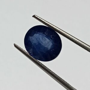 (Energized) Blue Sapphire (Neelam Stone) Lab-Certified 4.41 Carat - Image 2