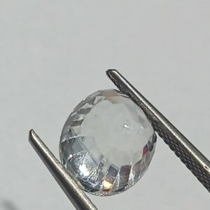Mantrit (Energized) White Zircon Transparent Stone & Lab Certified 8.58 Carat - Image 3