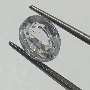 Mantrit (Energized) White Zircon Transparent Stone & Lab Certified 6.83 Carat - Image 3