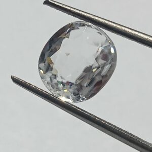 Mantrit (Energized) White Zircon Transparent Stone & Lab Certified 6.46 Carat - Image 2