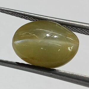 Mantrit (Energized) Cat’s Eye Stone (Lehsunia) & Lab- Certified Gemstone – 6.60 Carat - Image 3