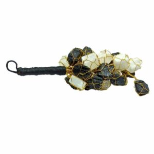 Mantrit (Energized) Nazar battu (Black Tourmaline + Selenite) Hanger With Lab Certified - Image 2
