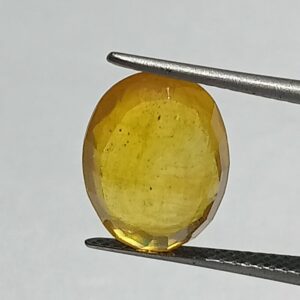 Mantrit (Energized) Yellow Sapphire (Pukhraj) 5.45 Carat Certified - Image 2