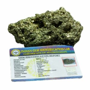 Mantrit (Energized) Certified Golden Pyrite Raw Stone 1 Piece - Image 3