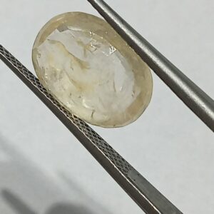 Mantrit (Energized) Yellow Sapphire (Pukhraj) 6.60 Carat Certified - Image 3
