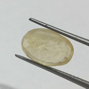 Mantrit (Energized) Yellow Sapphire (Pukhraj) 5.80 Carat Certified - Image 3