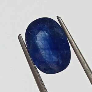 (Energized) Blue Sapphire (Neelam Stone) Lab-Certified 6.53 Carat - Image 3