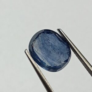 (Energized) Blue Sapphire (Neelam Stone) Lab-Certified 5.06 Carat - Image 3