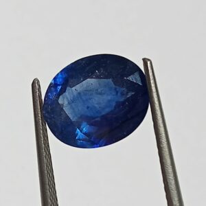 (Energized) Blue Sapphire (Neelam Stone) Lab-Certified 6.29 Carat - Image 2