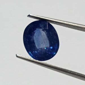 (Energized) Blue Sapphire (Neelam Stone) Lab-Certified 6.47 Carat - Image 1