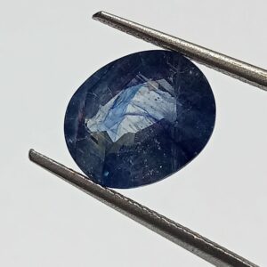 (Energized) Blue Sapphire (Neelam Stone) Lab-Certified 5.70 Carat - Image 3