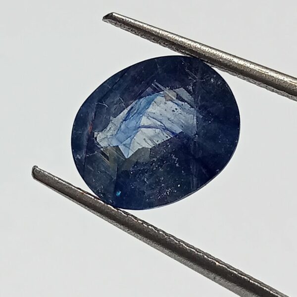 Energized Blue Sapphire Neelam Stone Lab Certified 5.70 Carat Shivaago