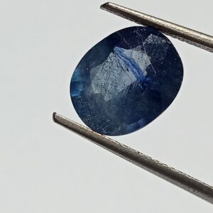 (Energized) Blue Sapphire (Neelam Stone) Lab-Certified 5.04 Carat - Image 3