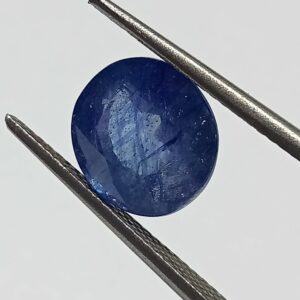 (Energized) Blue Sapphire (Neelam Stone) Lab-Certified 5.43 Carat - Image 2