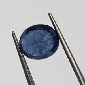 (Energized) Blue Sapphire (Neelam Stone) Lab-Certified 5.60 Carat - Image 3