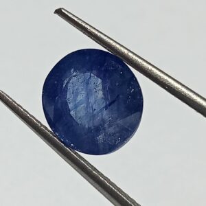 (Energized) Blue Sapphire (Neelam Stone) Lab-Certified 5.43 Carat - Image 3