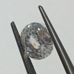 Mantrit (Energized) White Zircon Transparent Stone & Lab Certified 9 Carat - Image 1