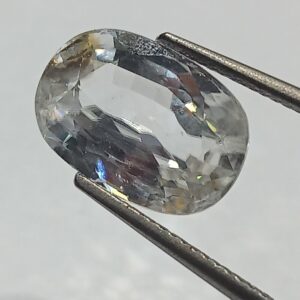 Mantrit (Energized) White Zircon Transparent Stone & Lab Certified 9.74 Carat - Image 1