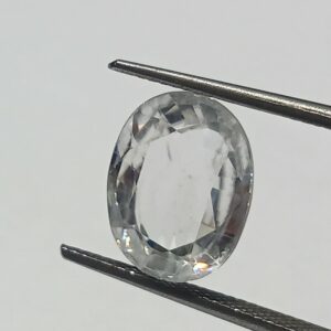 Mantrit (Energized) White Zircon Transparent Stone & Lab Certified 8.52 Carat - Image 2
