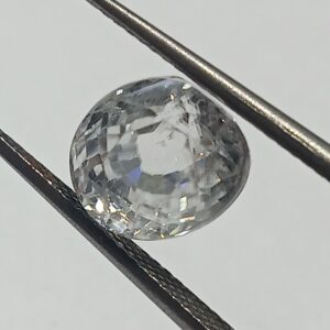 Mantrit (Energized) White Zircon Transparent Stone & Lab Certified 8.58 Carat - Image 1