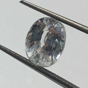 Mantrit (Energized) White Zircon Transparent Stone & Lab Certified 5.77 Carat - Image 2