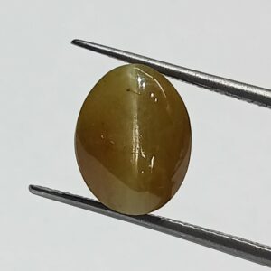 Mantrit (Energized) Cat’s Eye Stone (Lehsunia) & Lab- Certified Gemstone – 6.90 Carat - Image 3