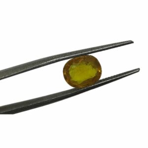 Mantrit (Energized) Yellow Sapphire (Pukhraj) 4.00 Carat Certified - Image 2