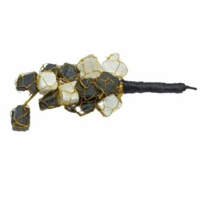 Mantrit (Energized) Nazar battu (Black Tourmaline + Selenite) Hanger With Lab Certified - Image 4