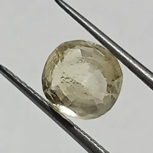 Mantrit (Energized) Yellow Sapphire (Pukhraj) 3.00 Carat Certified - Image 2